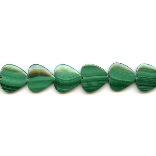 178-1222 Malachite <br>18mm Heart