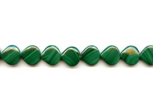 Malachite 13mm Heart