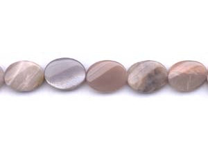 Peach Moonstone 15x20 Twist Flat Oval