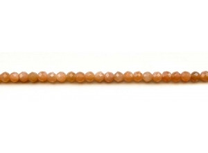 Peach Moonstone 5mm Faceted Round