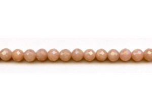 Peach Moonstone 8mm Faceted Round