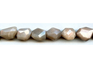 Pink Moonstone 12x18 Faceted Nugget