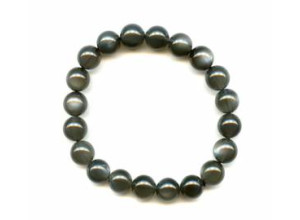 Black Moonstone 10mm Round Bracelet