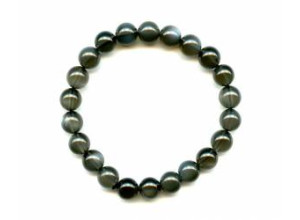 Black Moonstone 8.5mm Round Bracelet