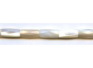 Mother of Pearl 10x20 Faceted Tube