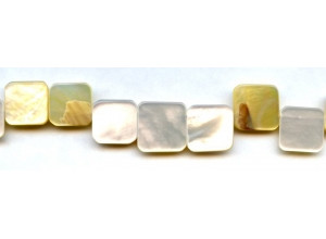 Mother of Pearl 10-15mm Flat Square Drop