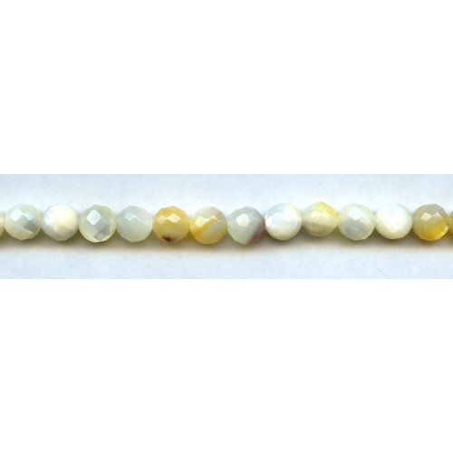 181-1164 Mother of Pearl <br>7-8mm Faceted Round