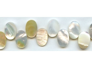 Mother of Pearl 13x19 Flat Oval Drop