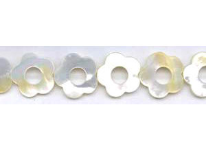 Mother of Pearl 22mm Flower Donut