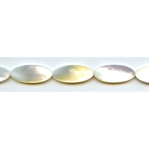 181-1370 Mother of Pearl <br>12x28 Flat Oval