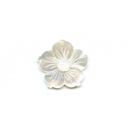 Mother of Pearl 38mm Flower Pendant