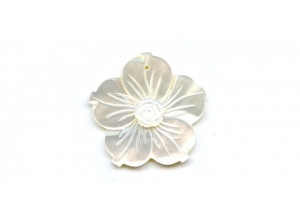 Mother of Pearl 38mm Flower Pendant