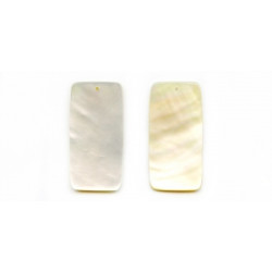 Mother of Pearl 40x20 Flat Rectangle Pendant