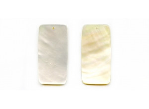 Mother of Pearl 40x20 Flat Rectangle Pendant