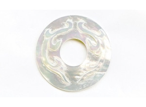 Mother of Pearl 52mm Carved Donut