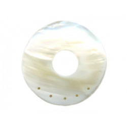 White Mother of Pearl 65mm Pendant