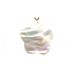White Mother of Pearl 48-50x Flower Pendant