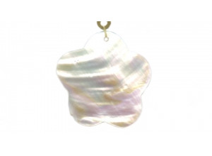 White Mother of Pearl 48-50x Flower Pendant