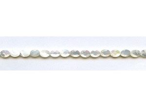 Mother of Pearl 5x7 Faceted Flat Oval