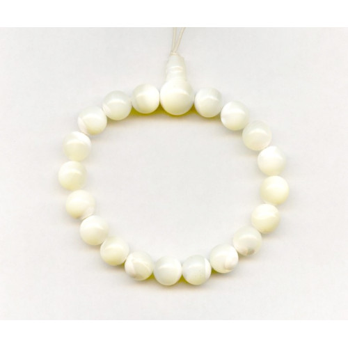 181-1700 Mother of Pearl <br>8mm Power Beads Bracelet