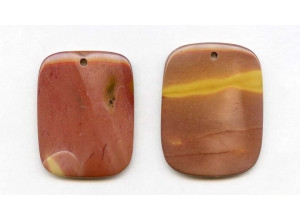 Mookaite 42x32 Flat Rectangle Pendant