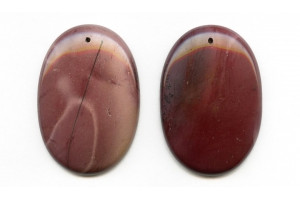 Mookaite 52x35 Flat Oval Pendant