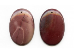 Mookaite 52x35 Flat Oval Pendant