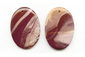 Mookaite 52x35 Flat Oval Pendant