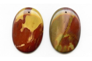 Mookaite 52x35 Flat Oval Pendant