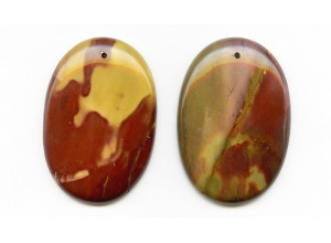 Mookaite 52x35 Flat Oval Pendant