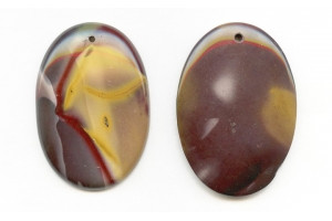 Mookaite 52x35 Flat Oval Pendant