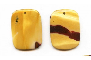 Mookaite 45x32 Flat Rectangle Pendant