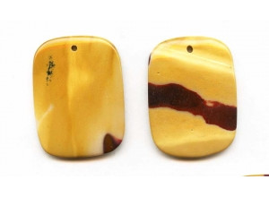 Mookaite 45x32 Flat Rectangle Pendant