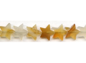 Natural Agate 18mm Star