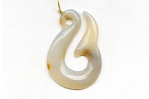 Natural Agate 54x38 Pendant