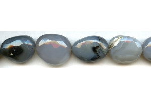 Natural Agate 16-20x Faceted Nugget