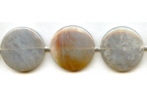 Natural Agate 30mm Dime