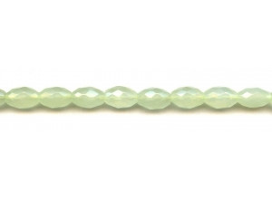 New Jade 8x12 Faceted Oval Rice