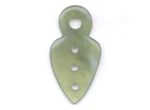 New Jade 90x45 Arrowhead Pendant