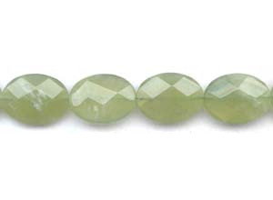 New Jade 18x25 Faceted Flat Oval