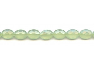 New Jade 10x14 Faceted Flat Oval