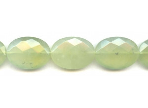 New Jade 22x30 Faceted Flat Oval