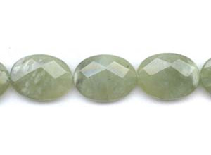 New Jade 22x30 Faceted Flat Oval