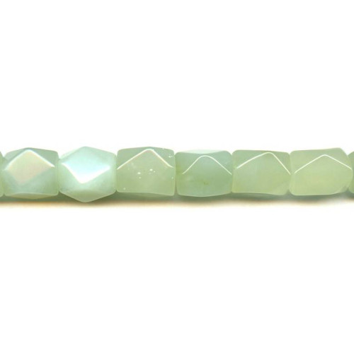 184-1210 New Jade <br>13x16 Faceted Nugget