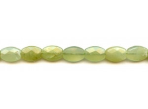 New Jade 10x14 Faceted Flat Oval