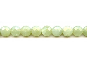 New Jade 12mm Faceted Coin