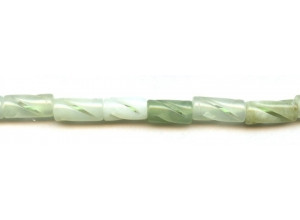 New Jade 8x16 Carved Tube