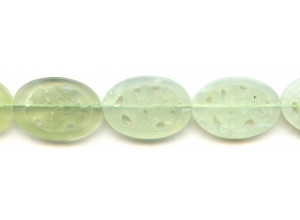 New Jade 20x30 Carved Flat Oval