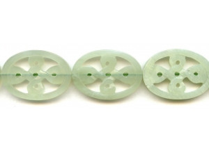 New Jade 24x33 Carved Flat Oval