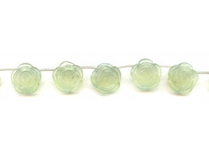 New Jade 15mm Flower Drop